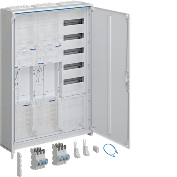 Hager ZB33SEQ25A Komplettschrank universZ 2 Zählerplätze RES BKE-I OKK VT5 APZ SLS 50A ESA 1100x800x205mm IP44