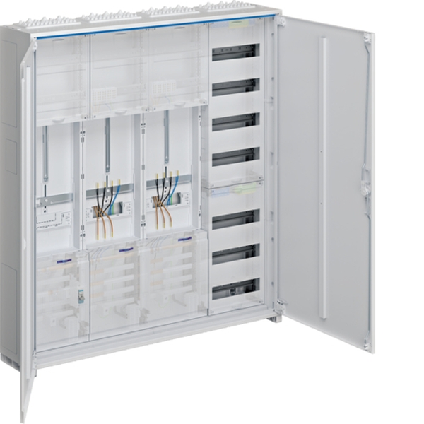Hager ZB341X29N Komplettschrank universZ 1100x1050x205mm SKII IP44 2 Zählerplätze /SG/VF-7rh 4feldig Thüringen