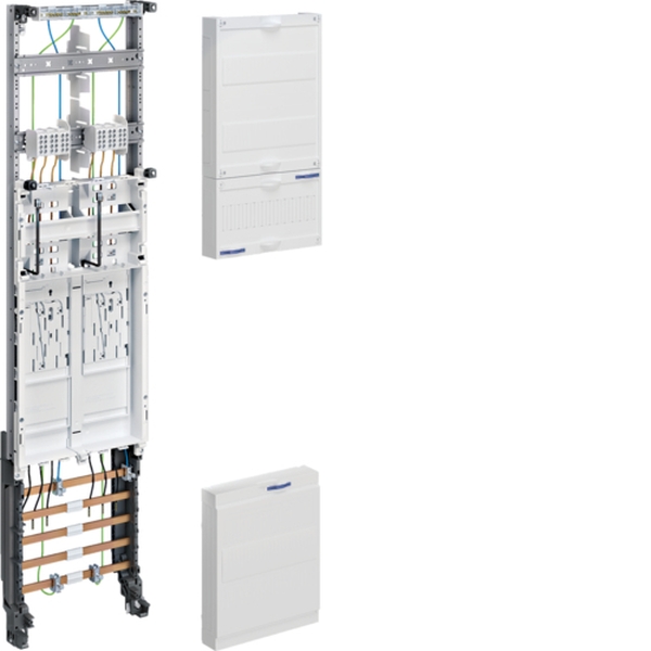 Hager ZH3ED22N Komplettfeld universZ 2 Zählerplätze BKE-I OKK 1050mm 1-feldig