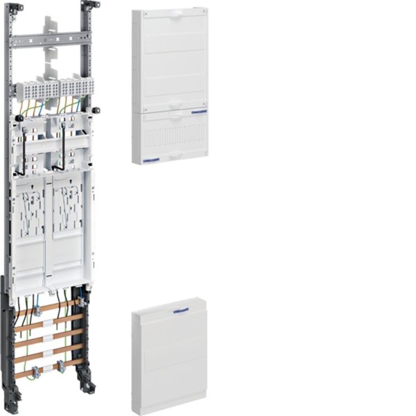 Hager ZH3EF12N Komplettfeld universZ 2 Zählerplätze BKE-I OKK 1050mm 1-feldig