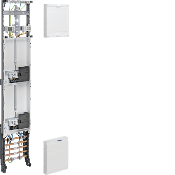 Hager ZH53W3N Komplettfeld universZ 1350mm 2 Zählerplätze 1-feldig mit Zählersteckklemme