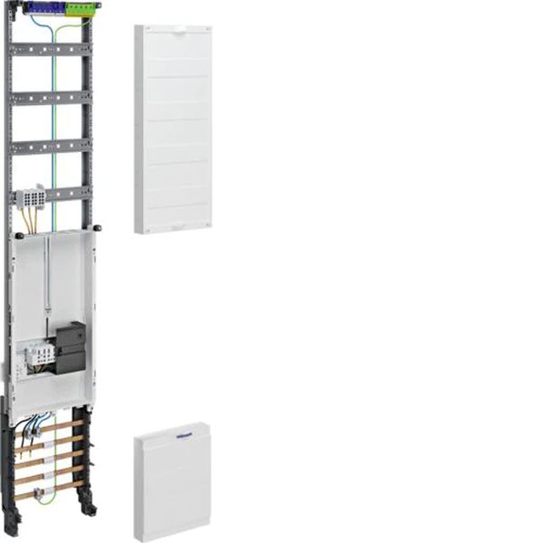 Hager ZH53W9SN Komplettfeld universZ 1350mm 1 ZP/VT-4reihig 1-feldig mit Zählersteckklemme