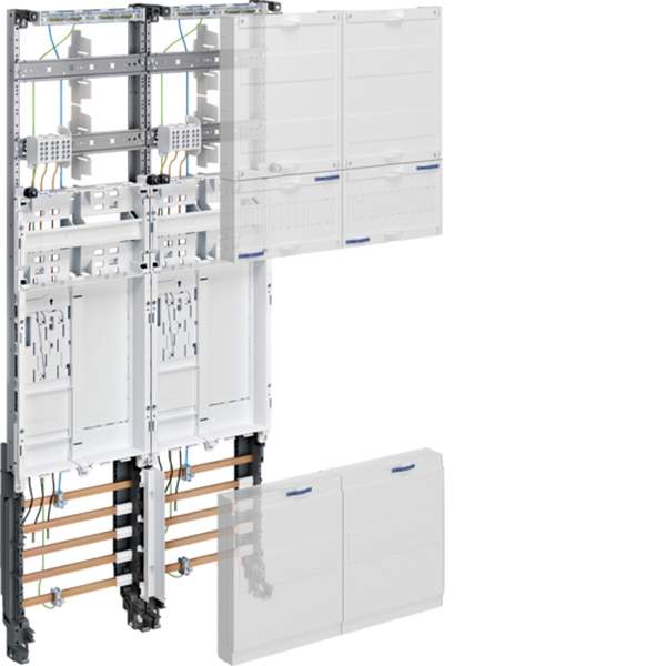 Hager ZK3EL22 Komplettfeld universZ 1050mm 2 Zählerplätze,eHz 2-feldig NRW,SH,HH,MV,Avacon