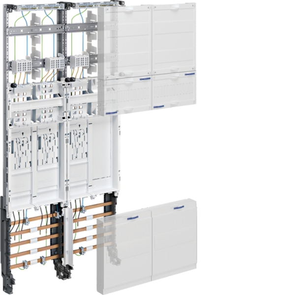 Hager ZK3EN28 Kompletfeldig universZ 3 Zählerplätze BKE-I 1050mm 2-feldig HLAK 3p