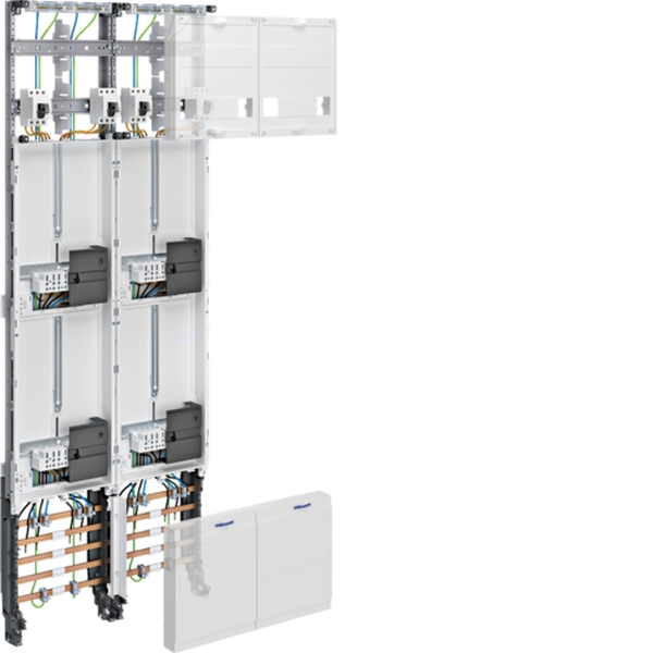 Hager ZK54C7N Komplettfeld universZ 1350mm 4 Zählerplätze 2-feldig Ausfühtung Hessen