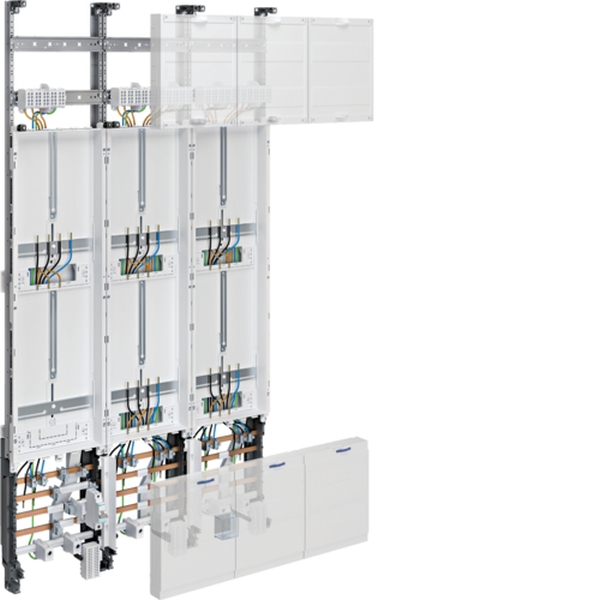 Hager ZL52U6N Komplettfeld universZ 1350mm 5 Zählerplätze/SG 3-feldig Ausführung Bayern