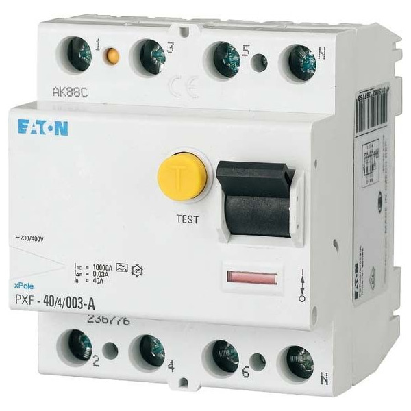 Eaton PXF-40/4/003-A FI-Schutzschalter Fehlerstromschutzschalter 40A 4p 30mA