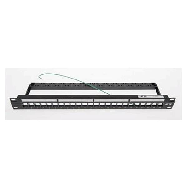 CommScope 0-2153437-1 Patchpanel 24 Port schwarz 1HE unbestückt