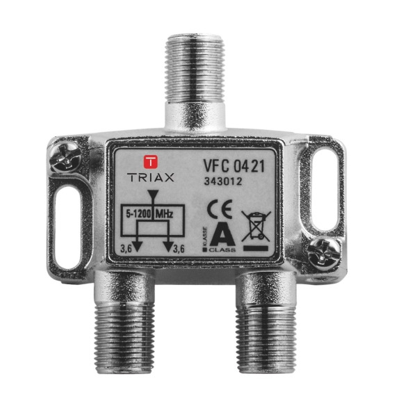Triax 343012 Verteiler 2-fach 3,7dB 1,2 GHz VFC 0421