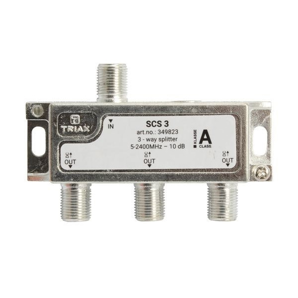 Triax 349823 Verteiler 3-fach 10,0dB 2,4GHz DC SCS 3