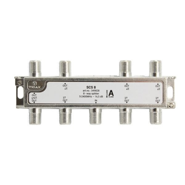 Triax 349828 Verteiler 8-fach 16,5dB 2,4GHz DC SCS 8