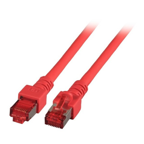 EFB MK6001.1R Patchkabel Cat. 6 2x RJ45 Stecker rot 1,0 Meter