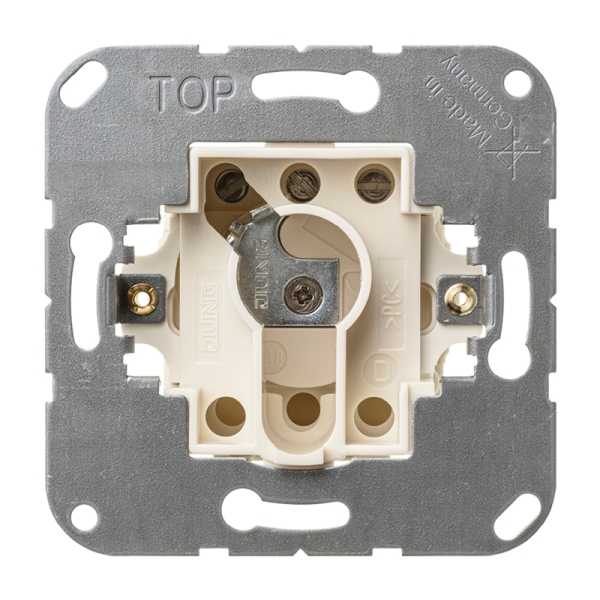 Jung 134.15 Schlüsselschalter ohne Demontageschutz Jalousie-Wendetaster 1-polig (1 Antrieb) 10A 250V