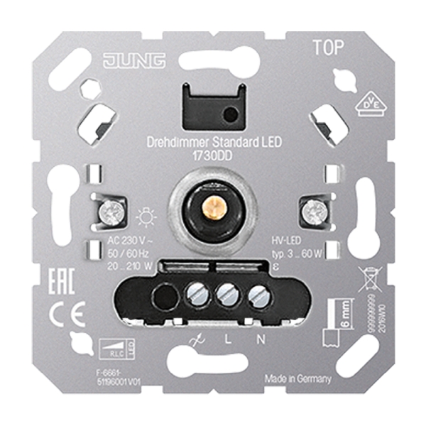 Jung 1730DD Drehdimmer Standard LED ohne Nebenstelleneingang