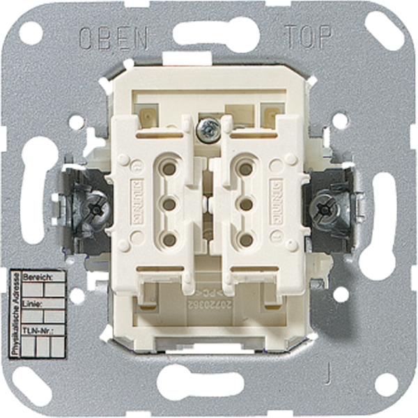 **Jung 4072.02LED KNX Taster BA/Mittenstellung/2-fach