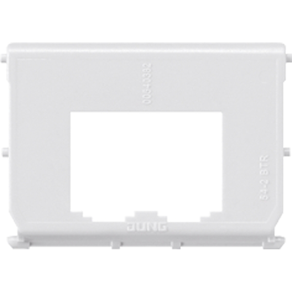 Jung 54-2BTR Montage-Einsatz für 2 Einzelmodule 8 (8) für 2 Einzelmodule 8 (8) E-DATmodul RJ 45 System geschirmt METZ CONNECT (BTR) Nr. 130910-i Cat. 6