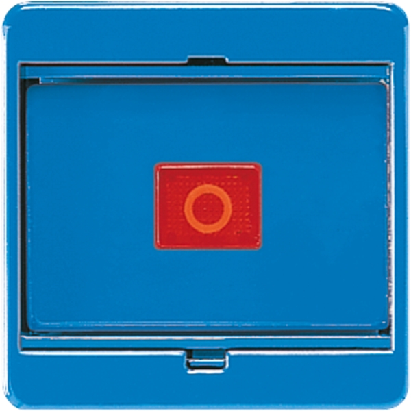 Jung 561GLBL Abdeckung mit Glasscheibe Serie CD blau (mit blauer Wippe)