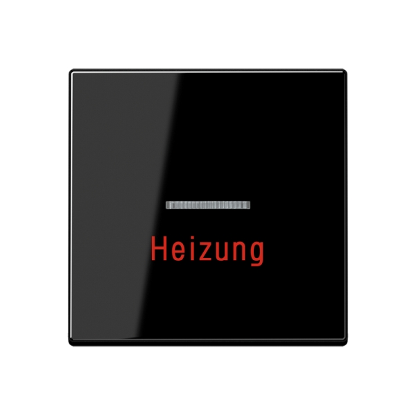 Jung A590BFHSW Wippe 1-fach mit Lichtleiter Heizung Thermoplast Serie A schwarz