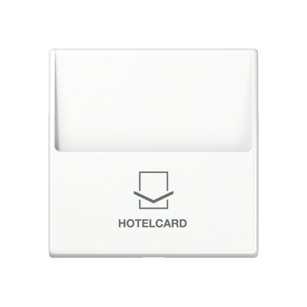 Jung A590CARDWW Hotelcard-Schalter (ohne Taster-Einsatz) Hotelcard Serie AS/A alpinweiß