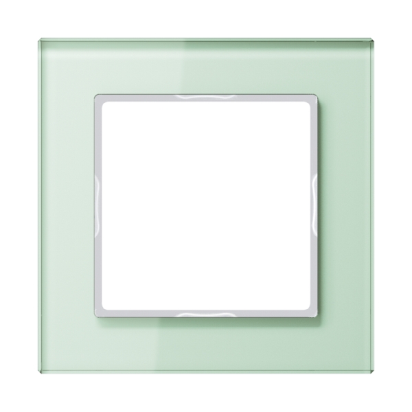 Jung AC581GLWMT Glasrahmen 1-fach senkrechte und waagerechte Montage Glas A CREATION mattweiß