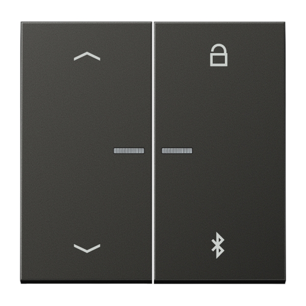 Jung AL1751PBTAN LB-ManagementTimer Universal Bluetooth® "Pfeile" Aluminium lackiert Serie LS anthrazit (lackiertes Aluminium)