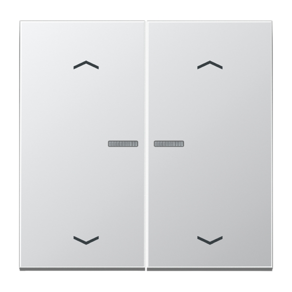Jung BTAL17102P JUNG HOME Taster 2-fach mit Pfeilsymbolen Serie LS Aluminium