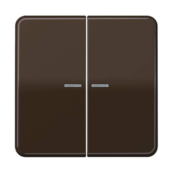Jung BTCD17102BR JUNG HOME Taster 2-fach Duroplast Serie CD braun