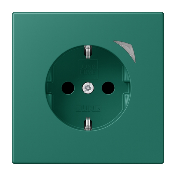 Jung BTLC1521SE216 JUNG HOME Schuko Steckdose 16A 250V Energy Schraubklemmen mit Funktionsanzeige integrierter erhöhter Berührungsschutz SAFETY+ Thermoplast