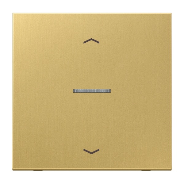 Jung BTME17101PC JUNG HOME Taster 1-fach mit Pfeilsymbolen Messing Serie LS Messing classic