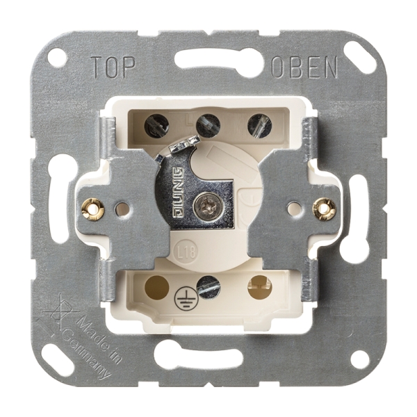 Jung CD133.18WU Schlüsselschalter mit Demontageschutz Taster (Wechsler) 1-polig 10A 250V