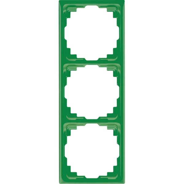 Jung CD583KGN Rahmen für Kabelkanal-Installation 3-fach senkrechte und waagerechte Montage Thermoplast Kabelkanal CD grün (für SV)