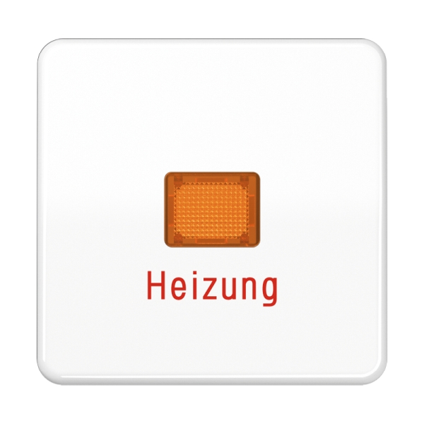 Jung CD590BFHWW Wippe 1-fach mit Kalotte Heizung Thermoplast Serie CD alpinweiß