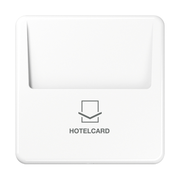 Jung CD590CARDWW Hotelcard-Schalter (ohne Taster-Einsatz) Serie CD alpinweiß