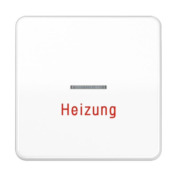 Jung CD590HWW Wippe 1-fach mit Lichtleiter Heizung Duroplast Serie CD alpinweiß