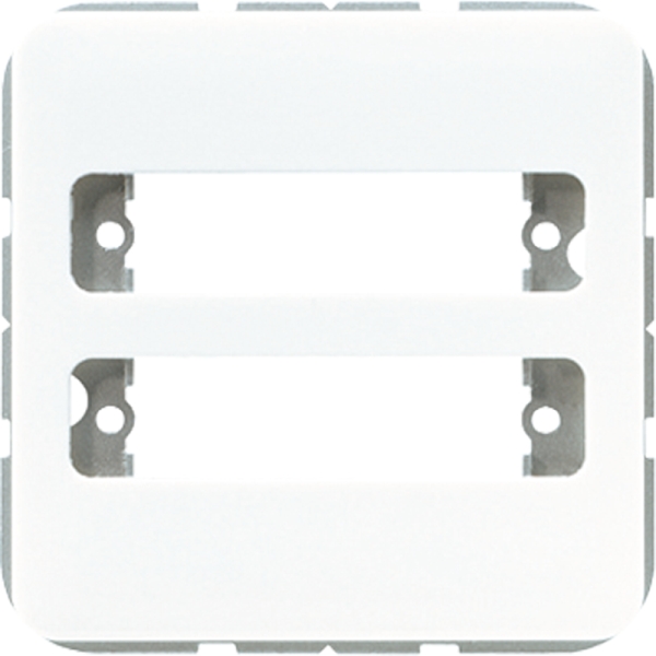 Jung CD594-2WW Abdeckung für 2 D-Subminiatur-Steckverbinder Thermoplast Serie CD alpinweiß