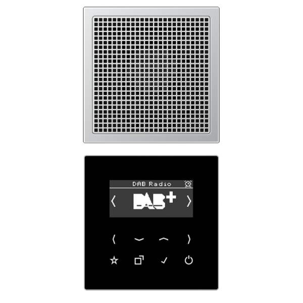 Jung DABAL1 Smart Radio DAB+ Set Mono Serie LS Aluminium