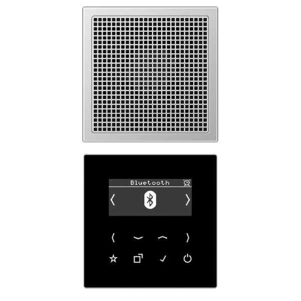Jung DABAL1BT Smart Radio DAB+ Bluetooth® Set Mono Serie LS Aluminium