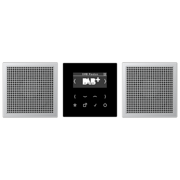 Jung DABAL2 Smart Radio DAB+ Set Stereo Serie LS Aluminium