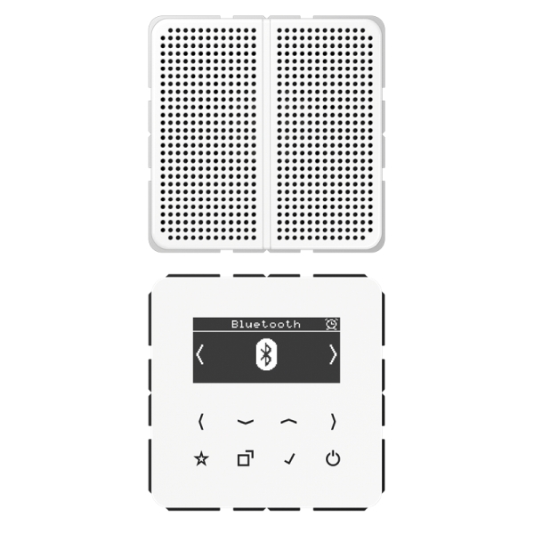 Jung DABCD1BTWW Smart Radio DAB+ Bluetooth® Set Mono Serie CD alpinweiß