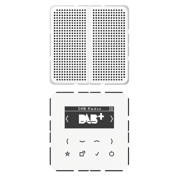 Jung DABCD1WW Smart Radio DAB+ Set Mono Serie CD alpinweiß