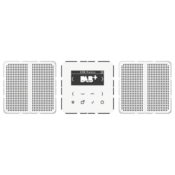 Jung DABCD2WW Smart Radio DAB+ Set Stereo Serie CD alpinweiß