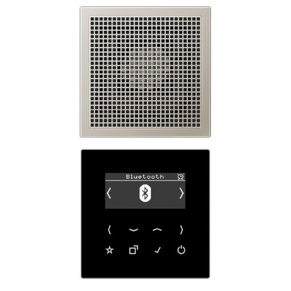 Jung DABES1BT Smart Radio DAB+ Bluetooth® Set Mono Serie LS Edelstahl