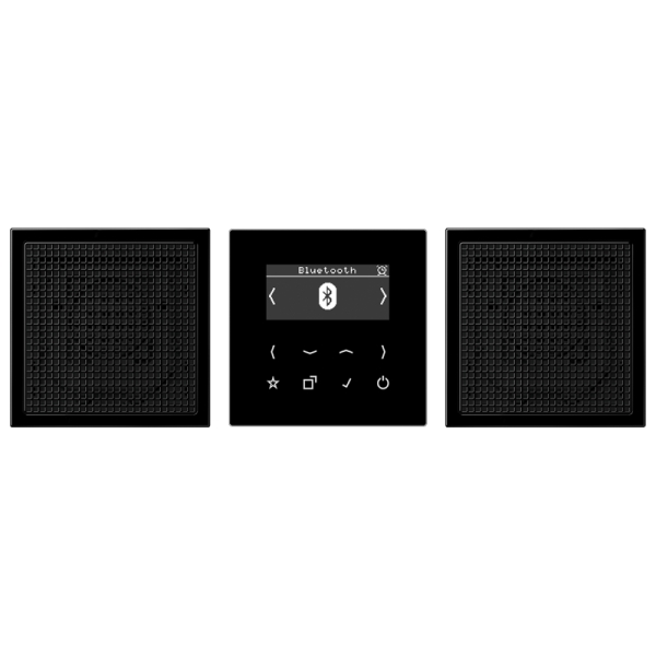 Jung DABLS2BTSW Smart Radio DAB+ Bluetooth® Set Stereo Serie LS schwarz