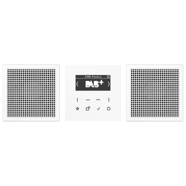 Jung DABLS2WW Smart Radio DAB+ Set Stereo Serie LS alpinweiß