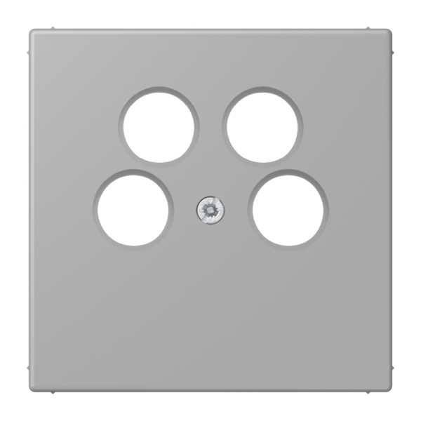 Jung LC990-4SAT2204 Abdeckung für 4-Loch SAT-TV-Steckdose (Ankaro) Thermoplast Serie LS gris moyen