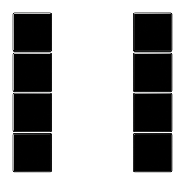 Jung LS504TSASW Tastensatz 4-fach F50 Serie LS schwarz