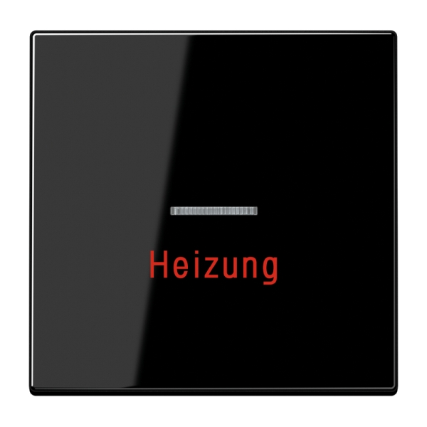 Jung LS990HSW Wippe 1-fach mit Lichtleiter Heizung Duroplast Serie LS schwarz