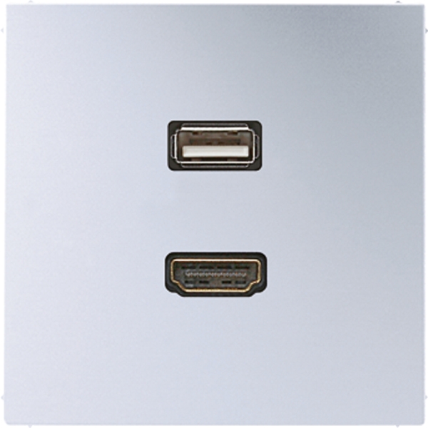 Jung MAAL1163 Multimedia-Anschlusssystem HDMI / USB 2.0 Serie LS Aluminium