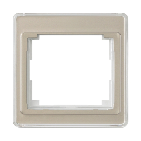 Jung SL581GB Rahmen 1-fach senkrechte Montage Acrylglas SL 500 gold-bronze