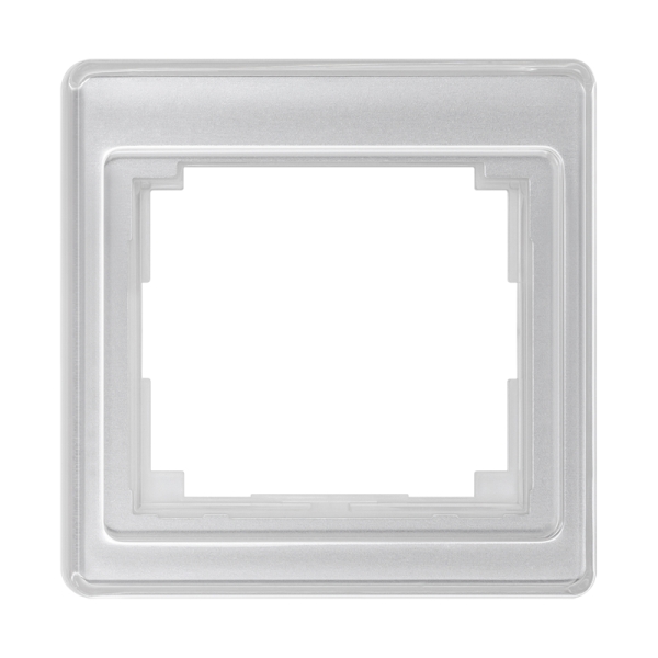 Jung SL581SI Rahmen 1-fach senkrechte Montage Acrylglas SL 500 silber